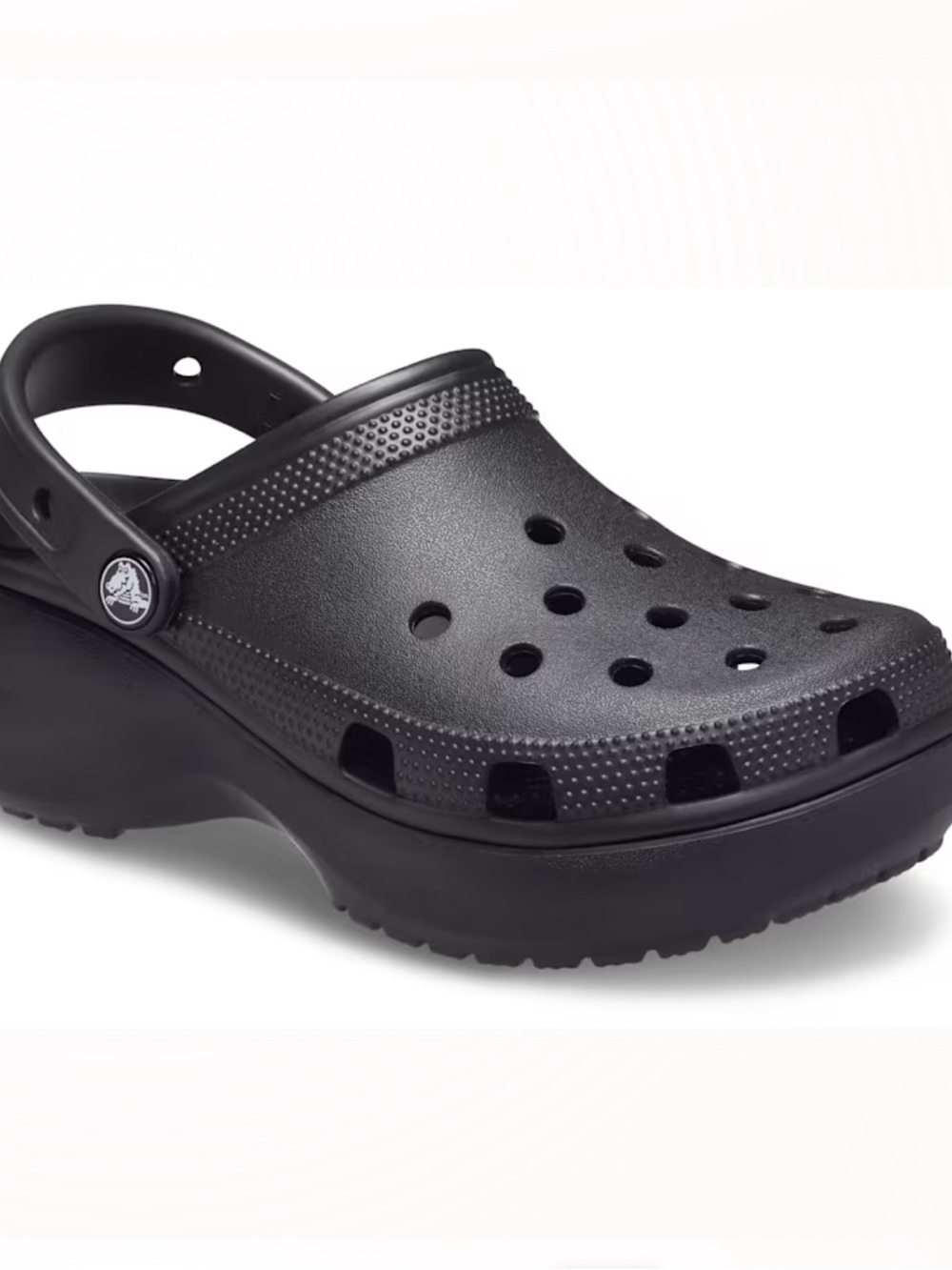 CROCS Black Classic Platform Clogs | 6